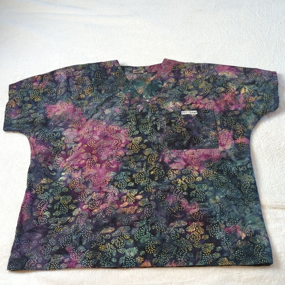 Crazy Scrubs V Neck Cotton Size S